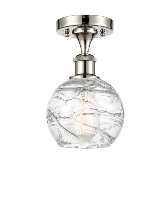Innovations 516-1C-PN-G1213-6 One Light Semi-Flush Mount, Polished Nickel