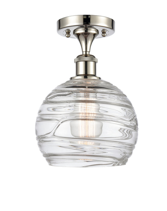 Innovations 516-1C-PN-G1213-8-LED LED Semi-Flush Mount, Polished Nickel