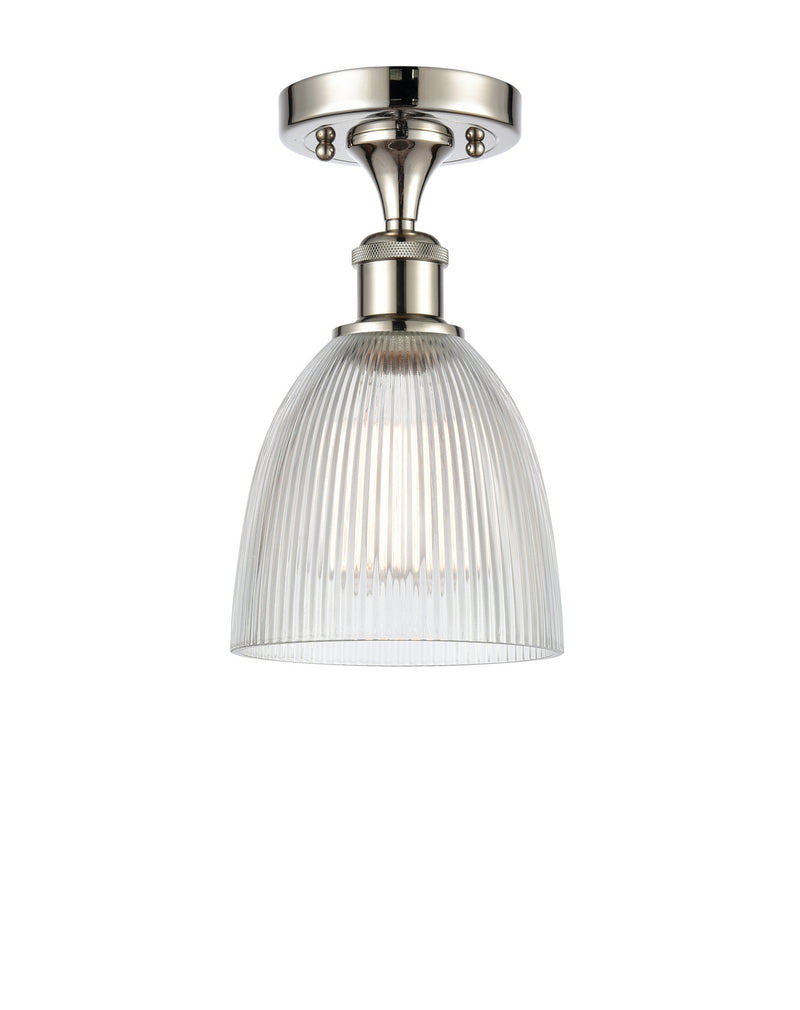 Innovations 516-1C-PN-G382-LED LED Semi-Flush Mount, Polished Nickel