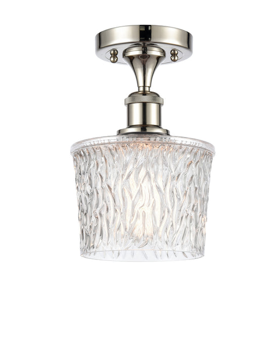Innovations 516-1C-PN-G402 One Light Semi-Flush Mount, Polished Nickel
