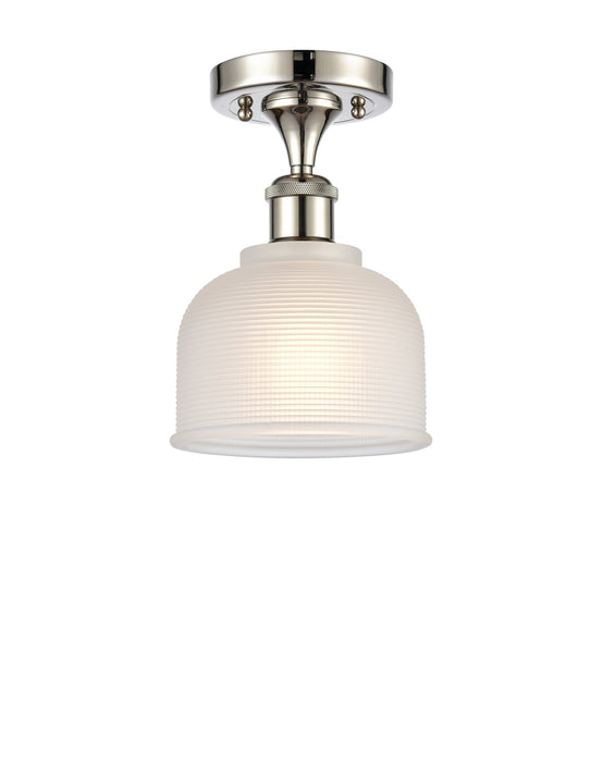 Innovations 516-1C-PN-G411-LED LED Semi-Flush Mount, Polished Nickel