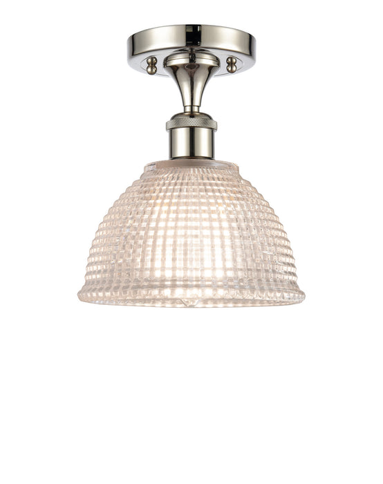 Innovations 516-1C-PN-G422 One Light Semi-Flush Mount, Polished Nickel