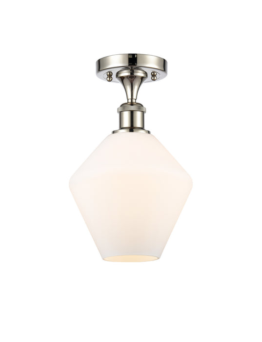 Innovations 516-1C-PN-G651-8 One Light Semi-Flush Mount, Polished Nickel
