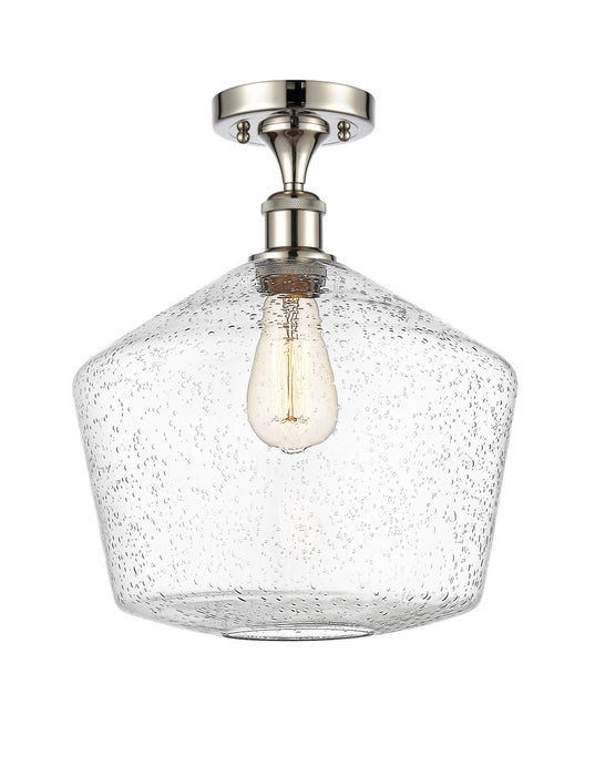 Innovations 516-1C-PN-G654-12-LED LED Semi-Flush Mount, Polished Nickel