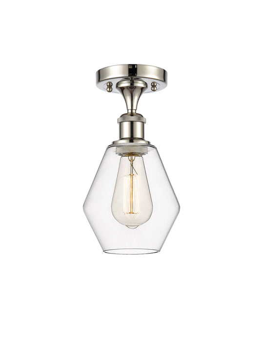 Innovations 516-1C-PN-G652-6-LED LED Semi-Flush Mount, Polished Nickel