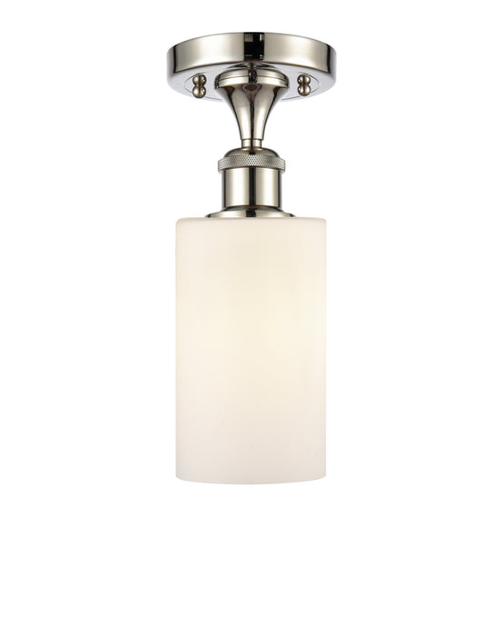 Innovations 516-1C-PN-G801 One Light Semi-Flush Mount, Polished Nickel