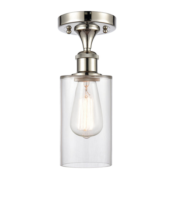 Innovations 516-1C-PN-G802 One Light Semi-Flush Mount, Polished Nickel