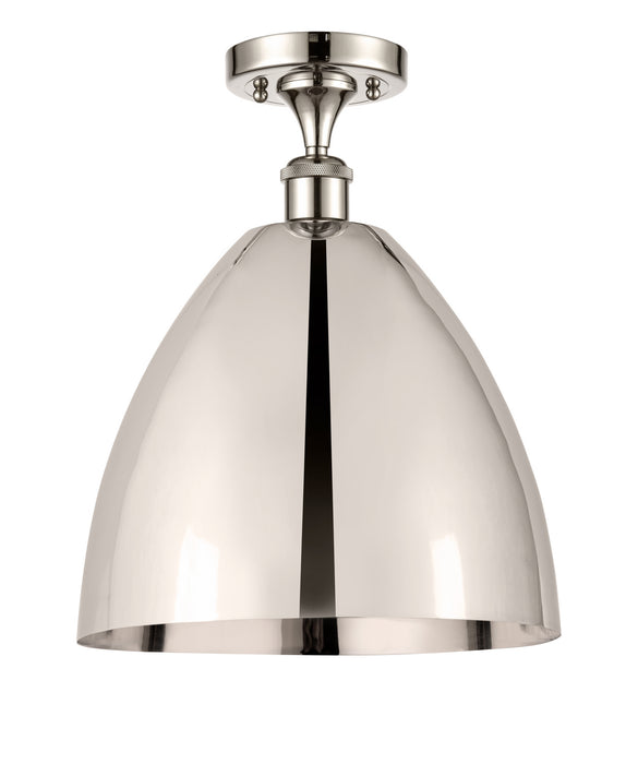 Innovations 516-1C-PN-MBD-12-PN One Light Semi-Flush Mount, Polished Nickel