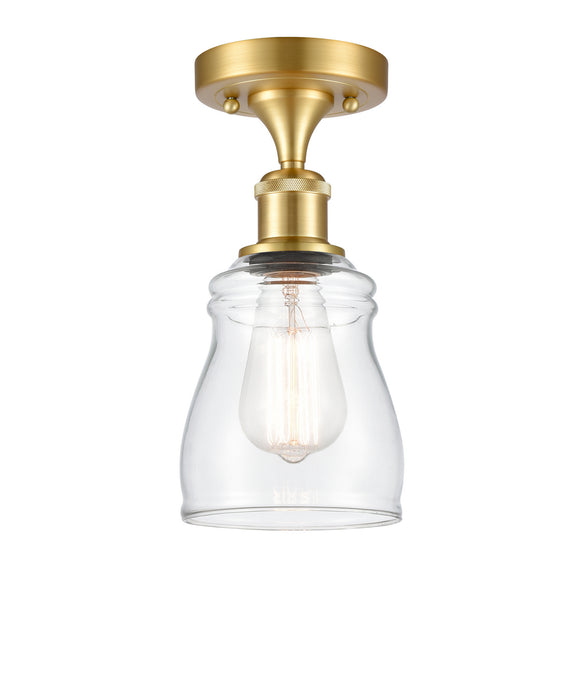 Innovations 516-1C-SG-G392-LED LED Semi-Flush Mount, Satin Gold