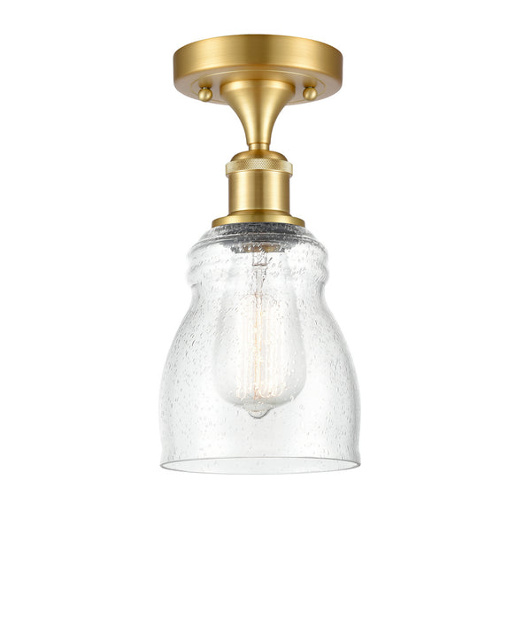 Innovations 516-1C-SG-G394-LED LED Semi-Flush Mount, Satin Gold