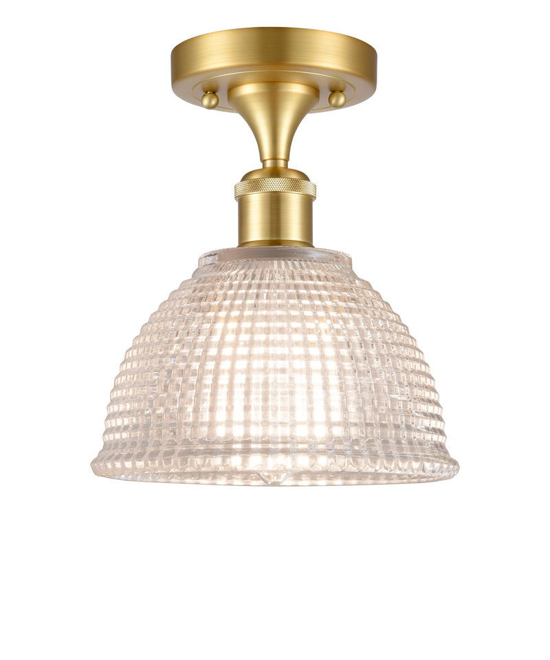 Innovations 516-1C-SG-G422-LED LED Semi-Flush Mount, Satin Gold