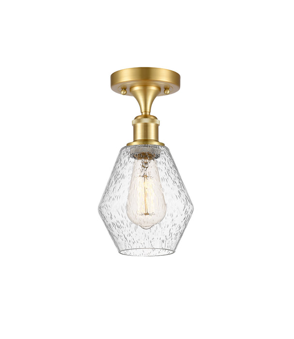 Innovations 516-1C-SG-G654-6-LED LED Semi-Flush Mount, Satin Gold