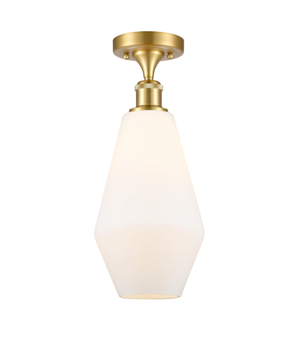 Innovations 516-1C-SG-G651-7 One Light Semi-Flush Mount, Satin Gold