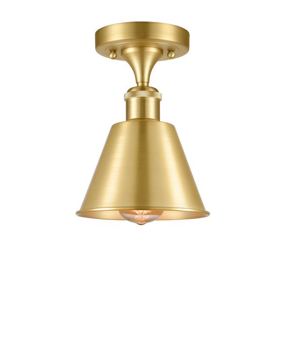 Innovations 516-1C-SG-M8-LED LED Semi-Flush Mount, Satin Gold