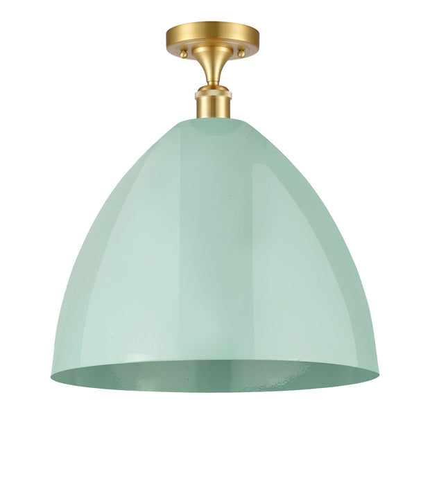 Innovations 516-1C-SG-MBD-16-SF One Light Semi-Flush Mount, Satin Gold