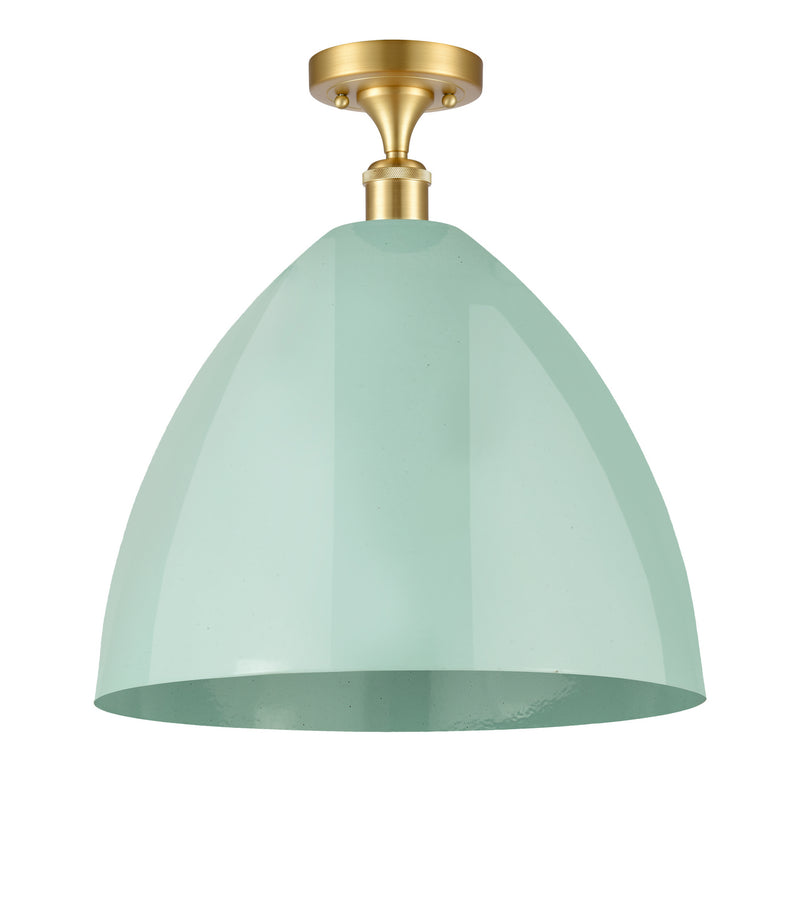 Innovations 516-1C-SG-MBD-16-SF-LED LED Semi-Flush Mount, Satin Gold
