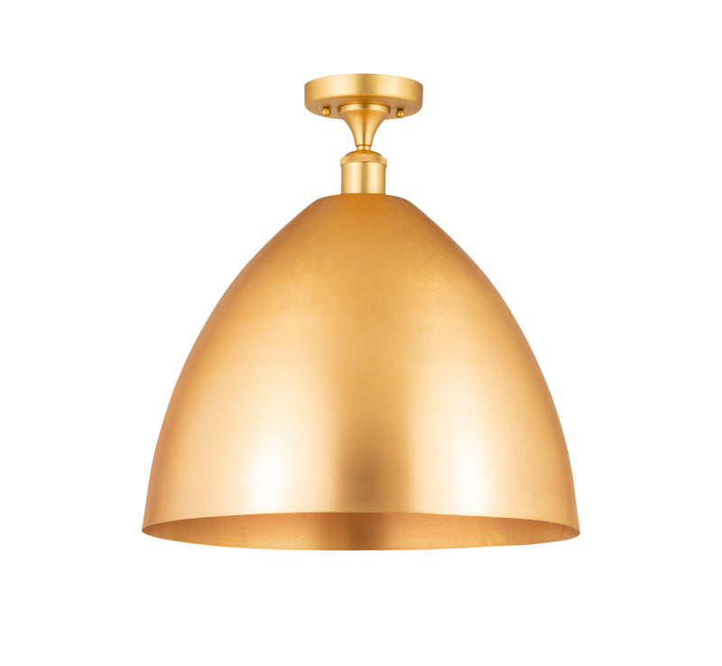 Innovations 516-1C-SG-MBD-16-SG One Light Semi-Flush Mount, Satin Gold