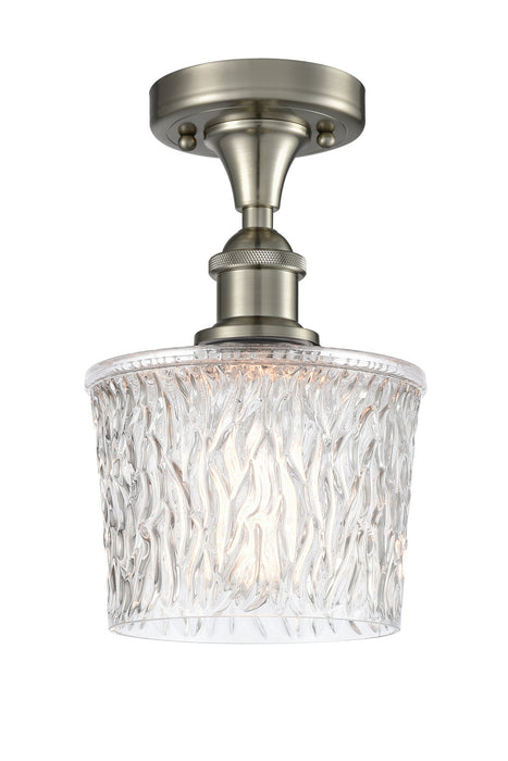 Innovations 516-1C-SN-G402 One Light Semi-Flush Mount, Brushed Satin Nickel