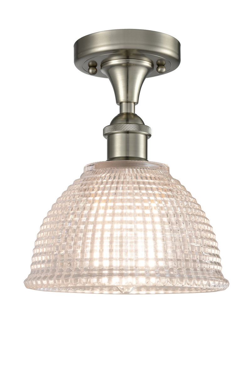 Innovations 516-1C-SN-G422 One Light Flush Mount, Brushed Satin Nickel