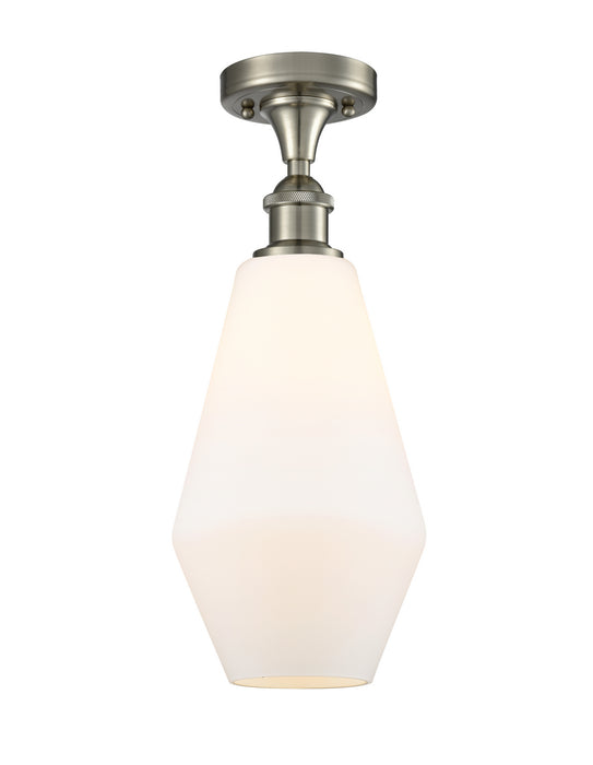 Innovations 516-1C-SN-G651-7-LED LED Semi-Flush Mount, Brushed Satin Nickel