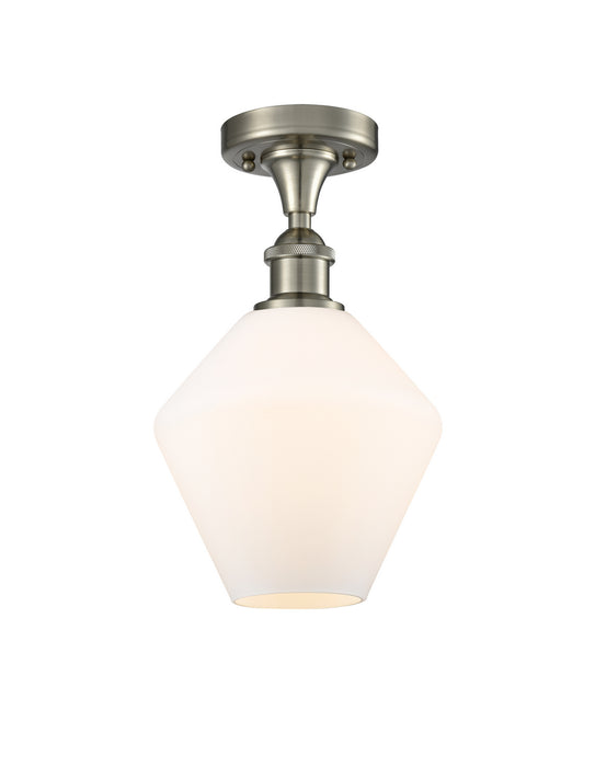 Innovations 516-1C-SN-G651-8 One Light Semi-Flush Mount, Brushed Satin Nickel