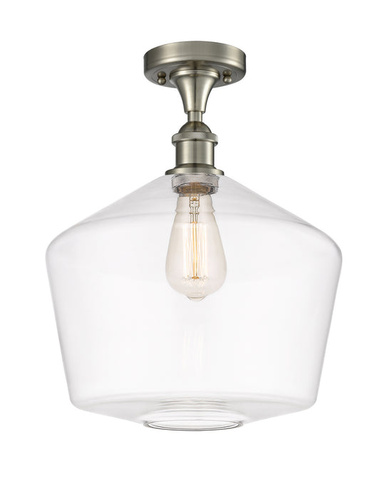 Innovations 516-1C-SN-G652-12-LED LED Semi-Flush Mount, Brushed Satin Nickel