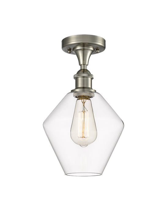 Innovations 516-1C-SN-G652-8-LED LED Semi-Flush Mount, Brushed Satin Nickel