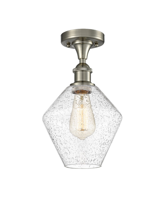 Innovations 516-1C-SN-G654-8 One Light Semi-Flush Mount, Brushed Satin Nickel