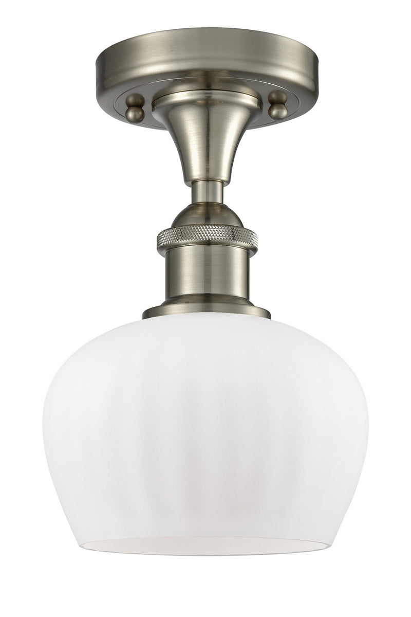 Innovations 516-1C-SN-G91-LED LED Semi-Flush Mount, Brushed Satin Nickel
