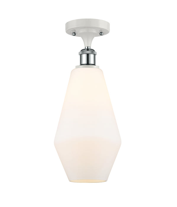 Innovations 516-1C-WPC-G651-7-LED LED Semi-Flush Mount, White Polished Chrome