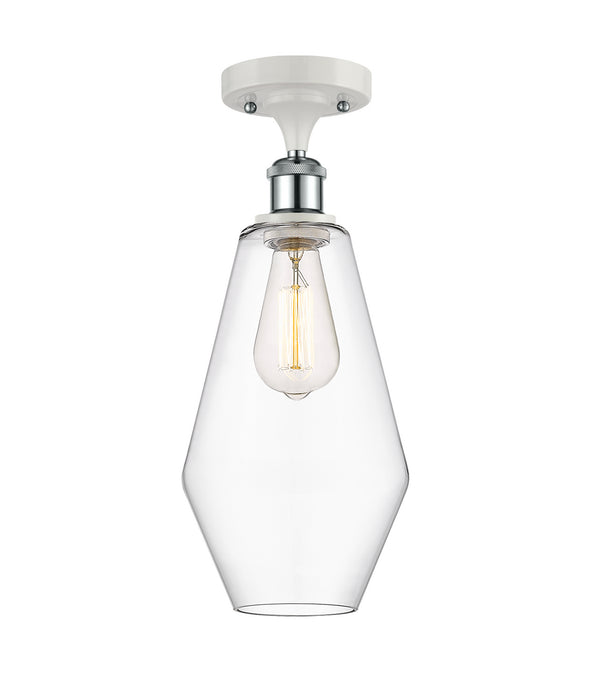 Innovations 516-1C-WPC-G652-7-LED LED Semi-Flush Mount, White Polished Chrome