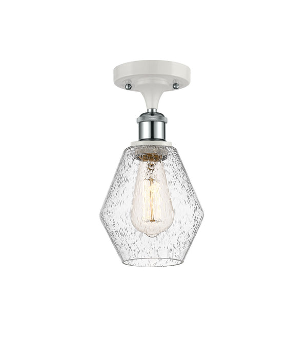 Innovations 516-1C-WPC-G654-6-LED LED Semi-Flush Mount, White Polished Chrome