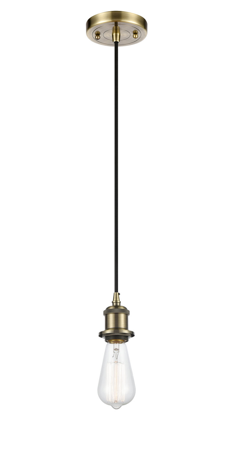 Innovations 516-1P-AB One Light Mini Pendant, Antique Brass