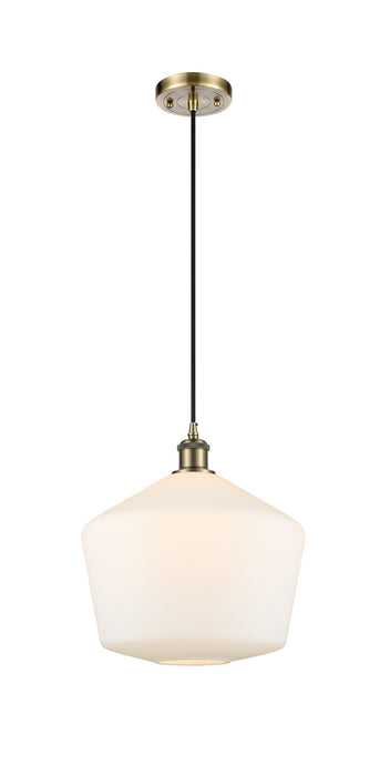 Innovations 516-1P-AB-G651-12 One Light Mini Pendant, Antique Brass