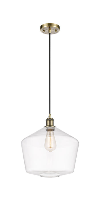 Innovations 516-1P-AB-G652-12 One Light Mini Pendant, Antique Brass