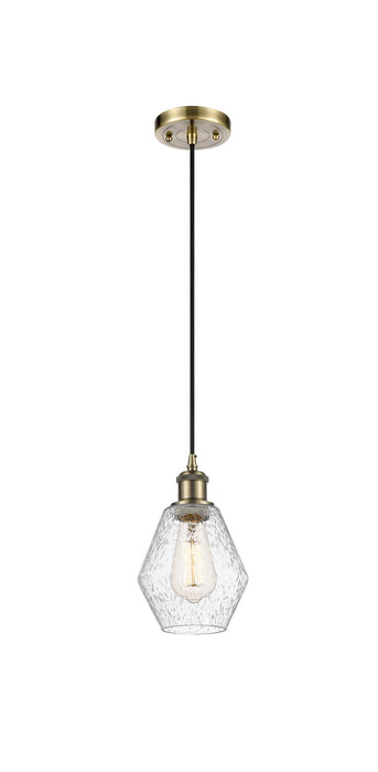 Innovations 516-1P-AB-G654-6 One Light Mini Pendant, Antique Brass