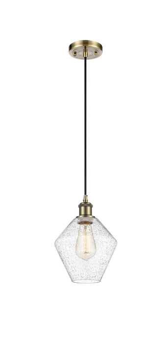 Innovations 516-1P-AB-G654-8-LED LED Mini Pendant, Antique Brass