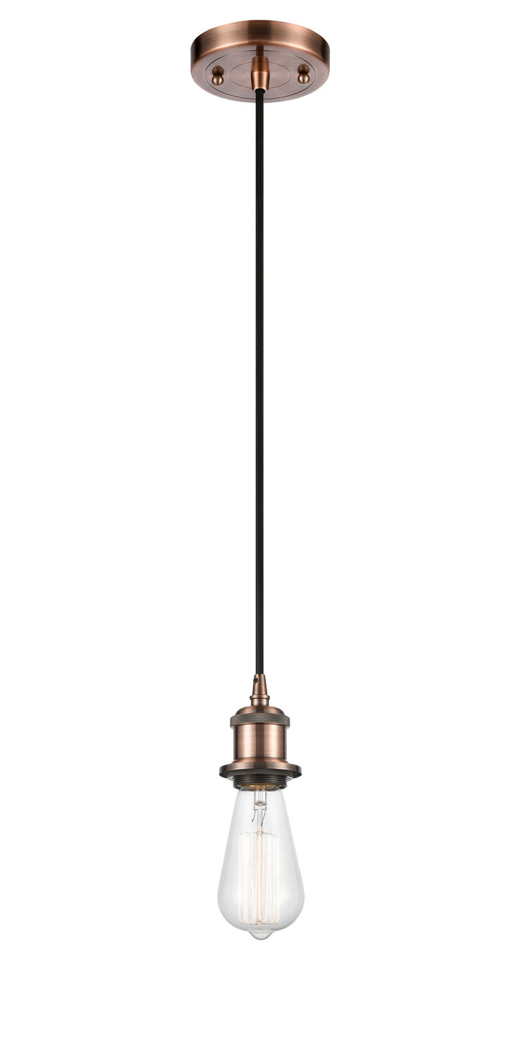 Innovations 516-1P-AC One Light Mini Pendant, Antique Copper