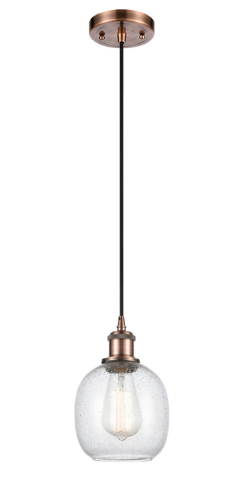 Innovations 516-1P-AC-G104 One Light Mini Pendant, Antique Copper