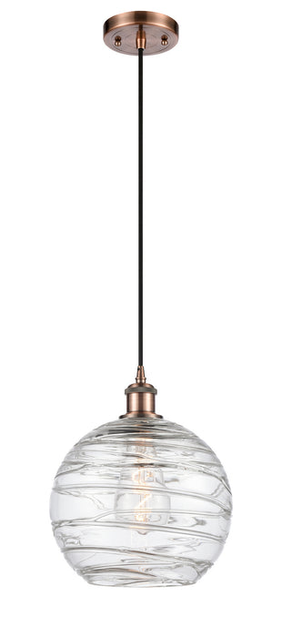Innovations 516-1P-AC-G1213-10 One Light Mini Pendant, Antique Copper