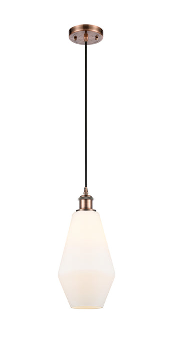 Innovations 516-1P-AC-G651-7 One Light Mini Pendant, Antique Copper