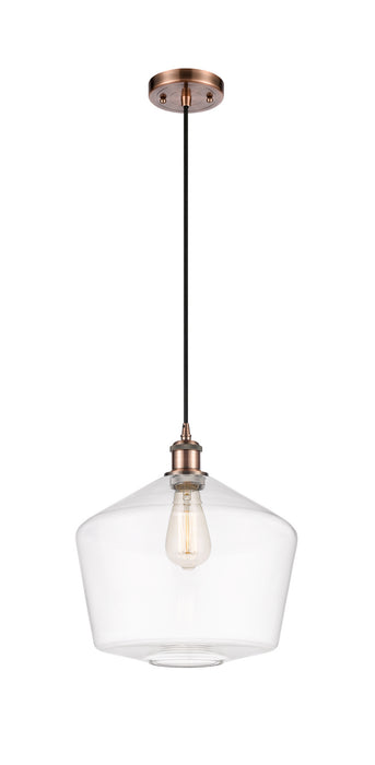 Innovations 516-1P-AC-G652-12-LED LED Mini Pendant, Antique Copper