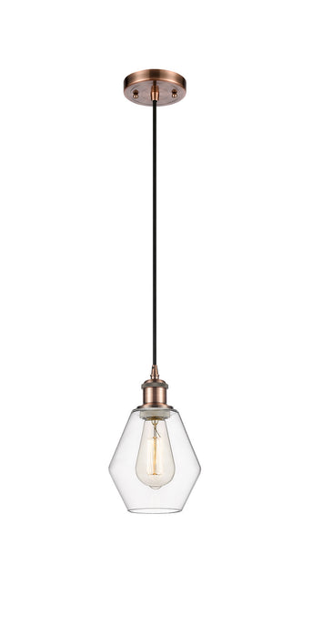Innovations 516-1P-AC-G652-6-LED LED Mini Pendant, Antique Copper