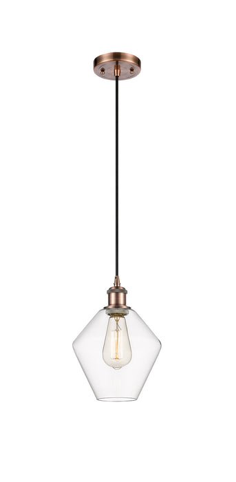 Innovations 516-1P-AC-G652-8-LED LED Mini Pendant, Antique Copper