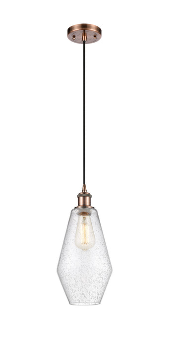 Innovations 516-1P-AC-G654-7-LED LED Mini Pendant, Antique Copper