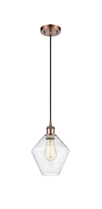 Innovations 516-1P-AC-G654-8 One Light Mini Pendant, Antique Copper