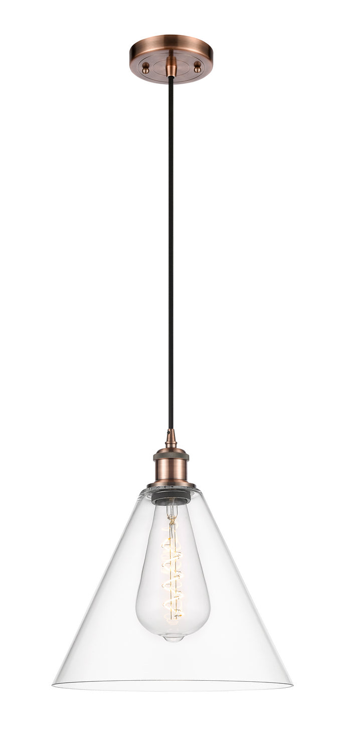 Innovations 516-1P-AC-GBC-122 One Light Mini Pendant, Antique Copper