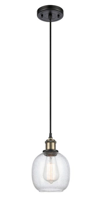 Innovations 516-1P-BAB-G104 One Light Mini Pendant, Black Antique Brass