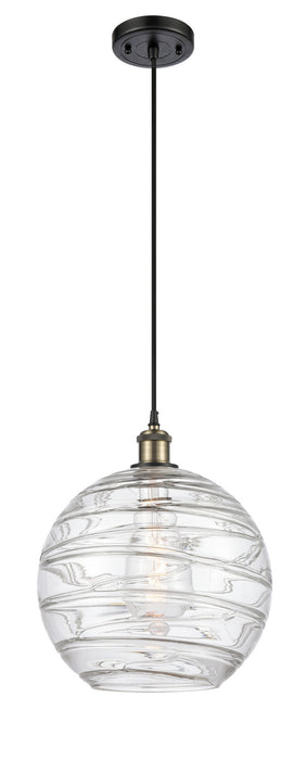 Innovations 516-1P-BAB-G1213-12 One Light Mini Pendant, Black Antique Brass