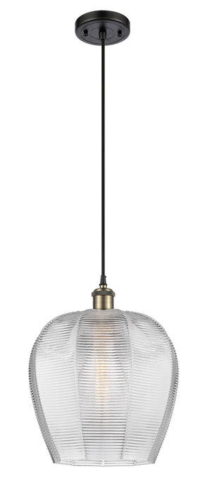 Innovations 516-1P-BAB-G462-12 One Light Mini Pendant, Black Antique Brass